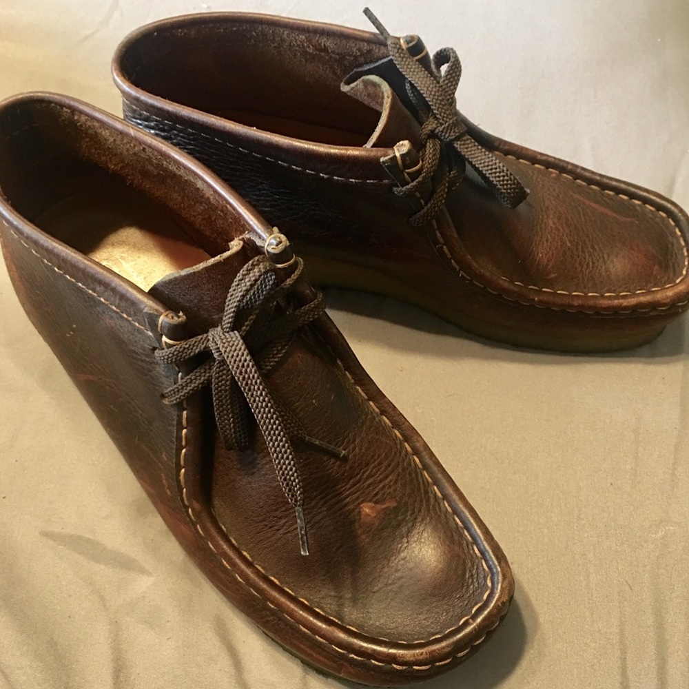 Chocolate Brown original Clark’s Wallabees leather